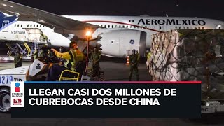 Llega a México segundo avión con insumos médicos de China [upl. by Anitra283]