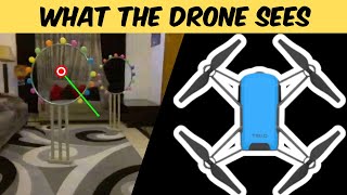 Drone Obstacle Course  What the drone sees  AI Drone Programming [upl. by Machute]