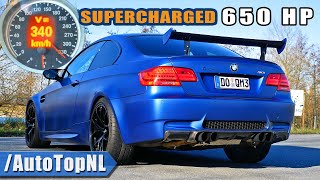 650HP BMW M3 E92 GPower  POV 100300 ACCELERATION amp INSANE SOUND by AutoTopNL [upl. by Adym358]