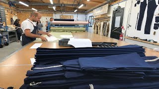 Lozère  visite des ateliers Tuffery à Florac des jeans 100 made in Occitanie [upl. by Wildee]