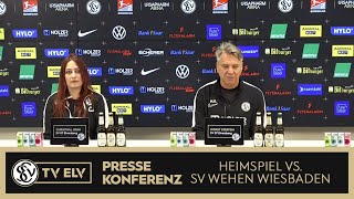 TV Elv  Pressekonferenz  SV Elversberg vs SV Wehen Wiesbaden  030324 [upl. by Heyer]