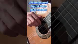 ¿PRINCIPIANTE Digitaciones para escalas  Curso completo de guitarra [upl. by Ecydnak599]