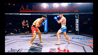 Can AI do MMA Fighting in 2024 answer mmm Ai FullMotion Videos [upl. by Ritch]