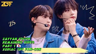 240531🇯🇵 ZAYYAN FOCUS  REMAINING VIDEO Part 1 XODIAC 1ST FANCON [upl. by Leor435]