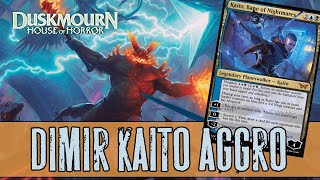 Новая ЛУЧШАЯ колода MTG Arena Dimir Kaito Aggro Duskmourn Standard DECK GUIDE [upl. by Onailime]