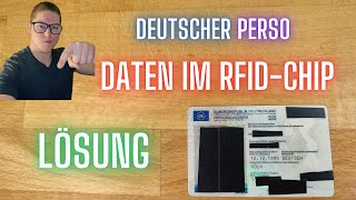 RFIDChip im deutschen Perso unlesbar machen  schützen [upl. by Eak]