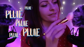 ASMR  Les papouilles de moumoute avec pluie 🌧️💜 [upl. by Poul]