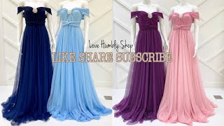 TULLE INFINITY DRESS VIDEO TUTORIAL  COLOR PLUM  LILAC  MIDNIGHT BLUE AND POWDER BLUE [upl. by Kantor822]