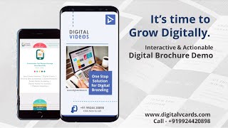 Interactive Digital Brochure  Demo Video  Digital vCards [upl. by Town]