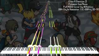 【Version 2】【MIDI DL】Pokemon SunMoon  Battle VS Elite 4  GBAStyle Remaster  Full MIDI Cover [upl. by Manuel]