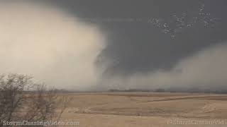 Large Damaging Wedge Tornado Near Winterset to Norwalk IA  352022 [upl. by Madson574]