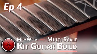 Ep 4  Shred  Scalloped Fretboard  How to Build a UNIQUE MultiScale Kit Guitar [upl. by Airdnax]