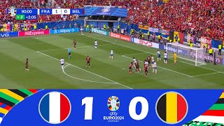 FranciaBelgio 10  UEFA Euro 2024  Highlights della Partita [upl. by Docile]