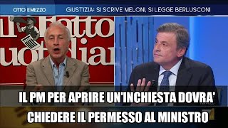 Riforma giustizia Travaglio Giornata storica per Gelli Craxi e Berlusconi Scontro con Calenda [upl. by Gisella]