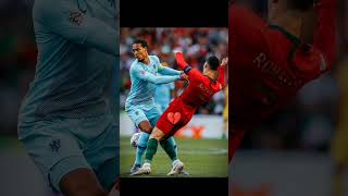 Ronaldo VS Van Dijk football cr7 viral goat funny fupシ [upl. by Allenaj]