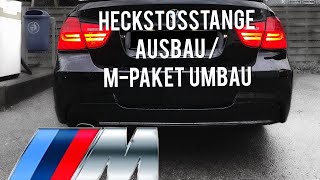 BMW E9x LCI Heckstoßstange MPaket Umbau Anleitung [upl. by Ttebroc288]