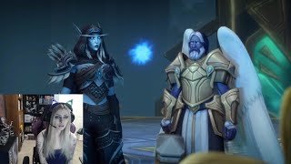 LadySurvival Reacts to quotAnduin Frees Arthas Ending Cinematicquot [upl. by Kelvin]