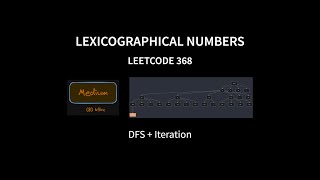 Lexicographical Numbers  Leetcode 386  Java [upl. by Mandell]