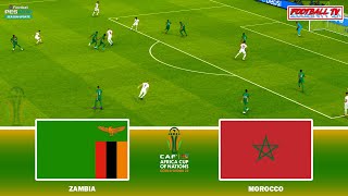 ZAMBIA vs MOROCCO  Africa Cup of Nations  PES 2021 Full Match All Goals  Gameplay PC [upl. by Priscilla45]