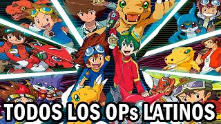 DIGIMON  Todos los Openings en Español LATAM 1999  2020 [upl. by Fendig]