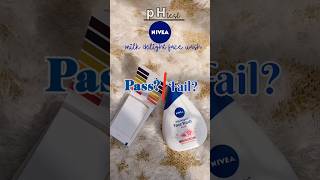 pH test of Nivea milk delight face wash  Normal vs Water test  pass ✅ or fail ❌ [upl. by Arbua]