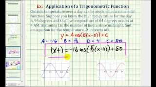 Ex Model Daily Temperatures Using a Trig Function [upl. by Arndt]