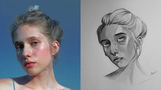 Master Realistic Portrait Using Loomis Method [upl. by Nachison575]