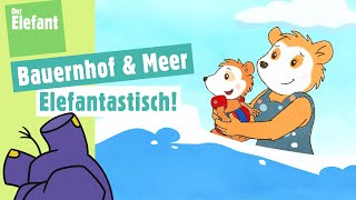 Bobo besucht einen Bauernhof für Kinder amp Bobo fährt ans Meer  Der Elefant  WDR [upl. by Darnell]