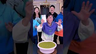 The Green Bean Touching Gold Challenge Is So ExcitingFunnyfamily Partygames [upl. by Adams]