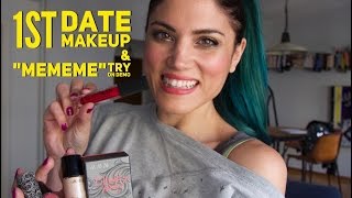 How To 1st Date Make Up amp quotMeMeMequot Try On Demo [upl. by Thagard144]