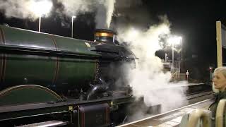 No 7802 Clun Castle At Whitlocks End Station with The Polar Express [upl. by Eneirda]