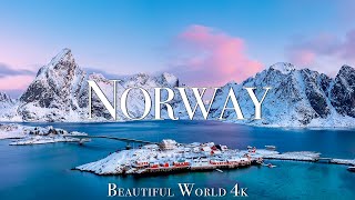 Norway 4K Winter Wonderland Film  Meditation Relaxing Music  Winter Scenery [upl. by Harlin]