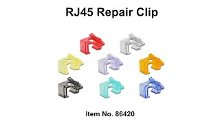 Delock RJ45 Repair Clip 16 Pieces 2 pieces per color [upl. by Towne]