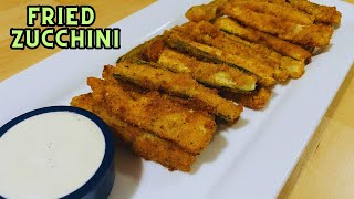 Crispy Deep Fried Zucchini Sticks  Easy amp Delicious Snack [upl. by Beaulieu684]