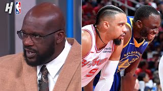 TNT Crew reacts to Warriors vs Rockets Highlights amp the PlayIn Preview [upl. by Adile]