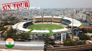 MA Chidambaram Chepauk Stadium by Drone  Chennai India 4KUHD [upl. by Yesnik]