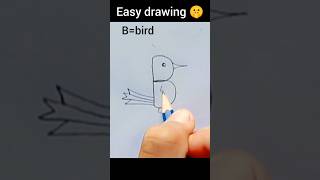 Bbird art song shorts short subscribe sad birds easydrawing learntodrawartworktrending [upl. by Aleyak277]