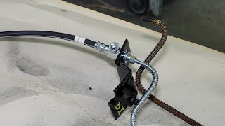 1991 F250 4x4 73l Diesel Replacing Front Armoured Brake Line CaddyMan [upl. by Eelrefinnej]