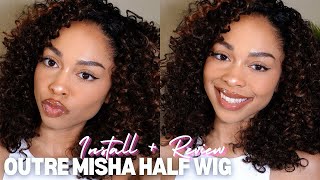 Outre MISHA Half Wig  Install  Review  Synthetic Wig [upl. by Paterson]