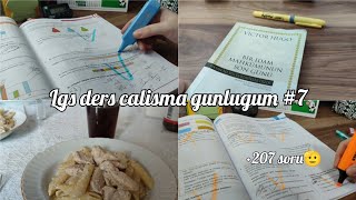 LGS DERS CALISMA GUNLUGUM 7SOSLU MAKARNA🫠207 SORUVERIMLI BIR GUN🤌keşfetbeniöneçıkar [upl. by Marlyn]