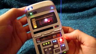 Star Trek Voyager Endgame Science Tricorder Roddenberry HERO prop [upl. by Nosnehpets]