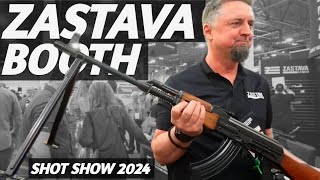 Entire Zastava USA booth M72 M77 Underfolder and more Shot show 2024 [upl. by Yelbmik]