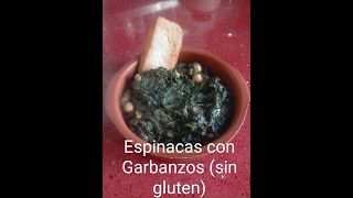 Espinacas con Garbanzos Sin Gluten [upl. by Livingston]