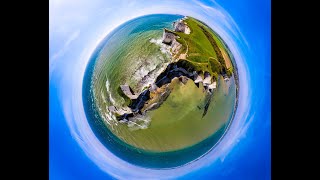 Old Harry Rocks 4K Aerial drone footage [upl. by Ordnajela5]