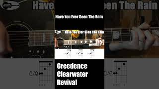 Have You Ever Seen The Rain Creedence Clearwater Revival CCR Guitar Chords Shorts [upl. by Enneirda]