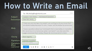 How to Write an Email [upl. by Siloum]