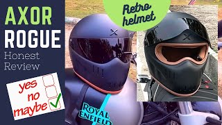 AXOR ROGUE helmet review  Retro Helmets [upl. by Nimzay551]