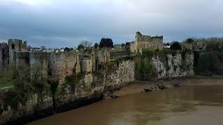 Chepstow Castle drone chepstow potensic potensicatom [upl. by Imhskal993]