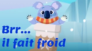 Brrr il fait froid  Comptine de Noël avec paroles pour bébé et maternelle [upl. by Eenafets]