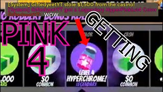 Getting Hyper PINK Level 4 In roblox jailbreak [upl. by Ahsinut731]